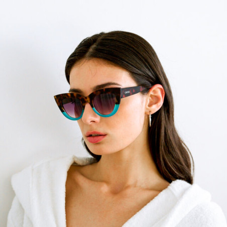 LUNETTES OKKIA CLAUDIA HAVANA BLEU - OK013