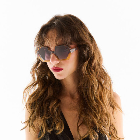 LUNETTES OKKIA EMMA HAVANA YELLOW - OK015 LUNETTES OKKIA EMMA HAVANA YELLOW - OK015