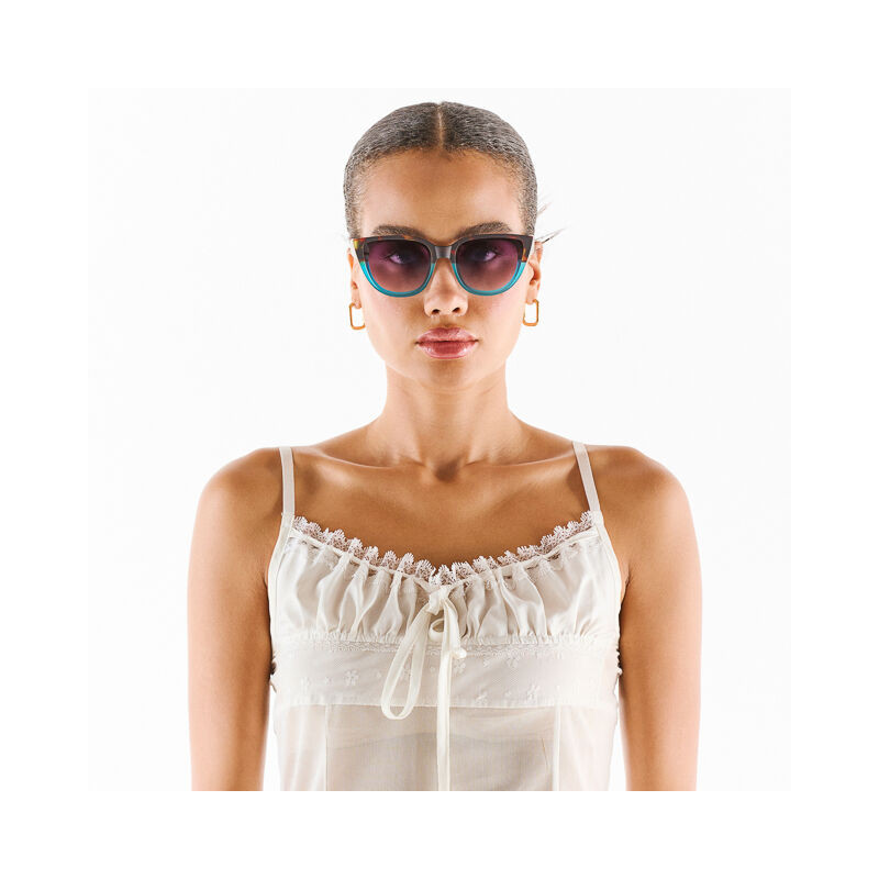 LUNETTES OKKIA SILVIA HAVANA BLUE - OK020