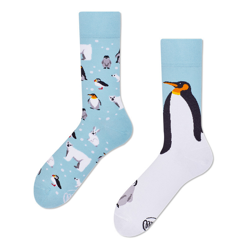 Chaussettes rigolotes pingouins, Many Mornings,réchauffe vos pieds