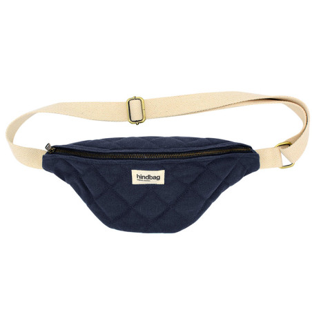Hindbag Olivia Banane Matelassé Navy Hindbag Olivia Banane Matelassé Navy