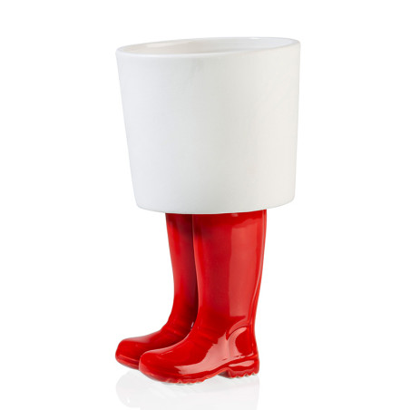 Pot de fleur Bitten Wellington Bottes Rouges