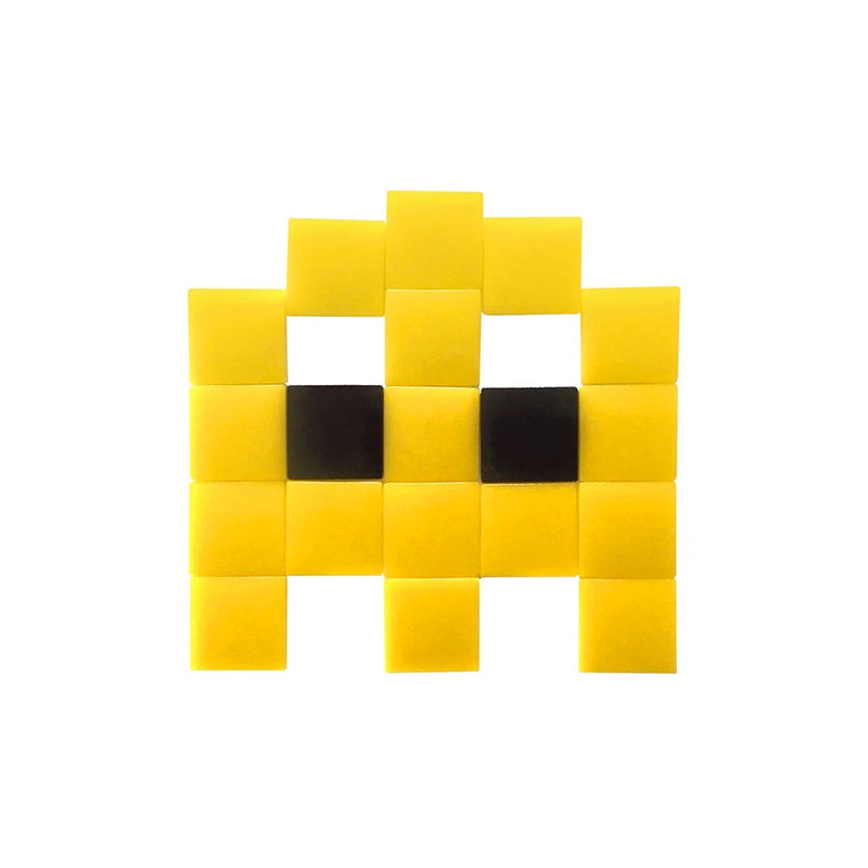 Fantôme Mosaïque Invaders | Jaune