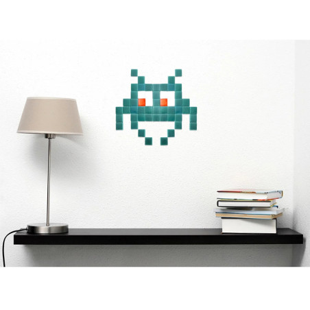 Pixel Box Mosaïque Invader Turquoise by Fenel & Arno