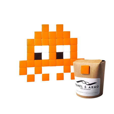 Pixel Box Mosaïque Invader Orange by Fenel & Arno Pixel Box Mosaïque Invader Orange by Fenel & Arno