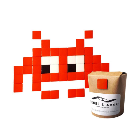 Pixel Box Mosaïque Invader Rouge by Fenel & Arno Pixel Box Mosaïque Invader Rouge by Fenel & Arno