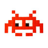 Pixel Box Mosaïque Invader Rouge