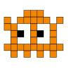 Mini Invaders Mosaïque Orange