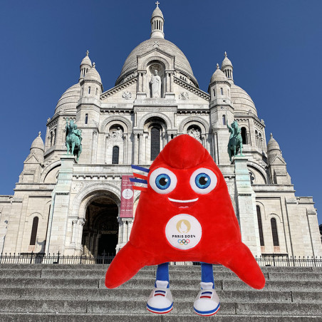 Mascotte Officielle JO Paris 2024 à Montmartre