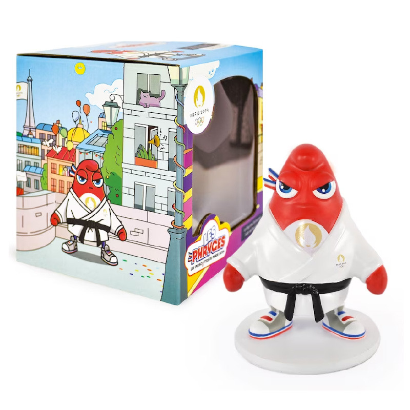 Mascotte JO Paris 2024 officielle Figurine Judo