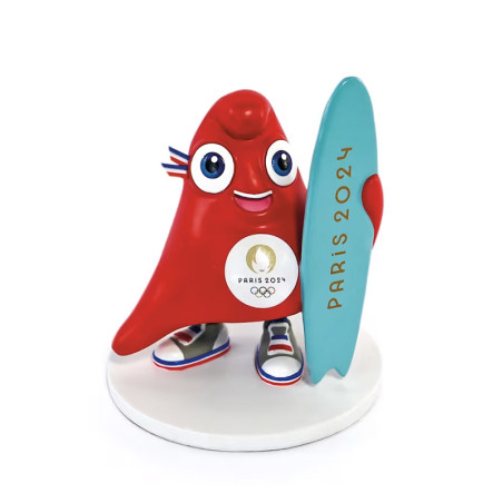 Figurine  SURF - Mascotte Officielle Jeux Olympiques Paris 2024