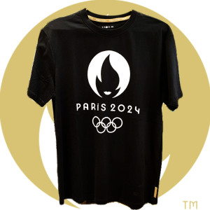 T-Shirt Officiel Jeux Olympiques Paris 2024 - Noir Classique