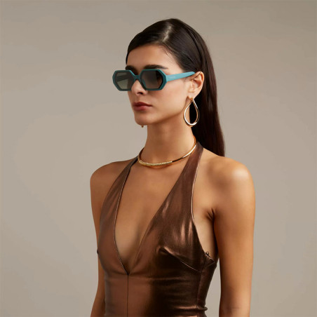 LUNETTES DE SOLEIL ANDREA GREEN SAUGE - OKKIA 022