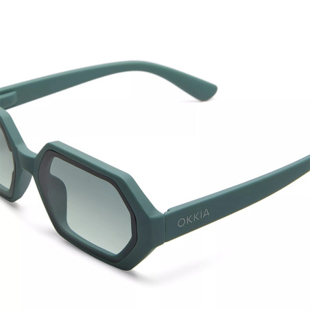 LUNETTES DE SOLEIL OKKIA ANDREA  - OK022 GREEN SAUGE