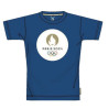 T Shirt Officiel Bleu Royal - Jeux Olympiques Paris 2024 -