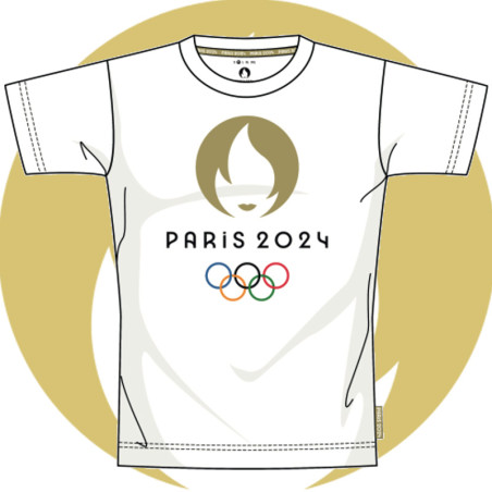 T-Shirt Officiel Blanc - Jeux Olympiques Paris 2024