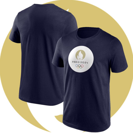 T Shirt Officiel Jeux Olympiques Paris 2024 - Navy