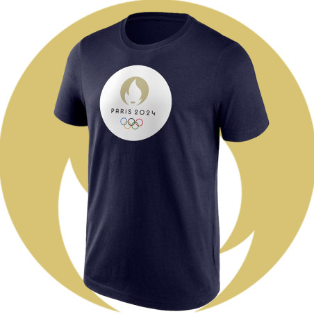 T-Shirt Officiel Jeux Olympiques Paris 2024 - Bleu Navy