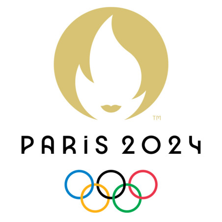 T-Shirt Femme officiel des Jeux Olympiques Paris 2024 - Gris Monochrome