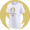 T-Shirt Femme officiel Jeux Olympiques Paris 2024 - Blanc