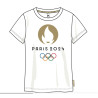 T-Shirt Femme Blanc Jeux Olympiques Paris 2024