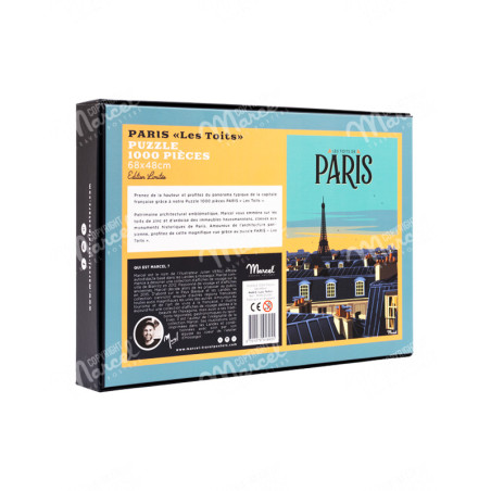 Puzzle PARIS Les Toits - Marcel Travel Posters