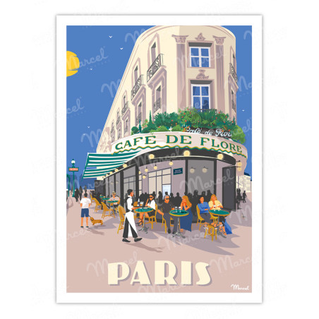 Affiche Boulevard Saint-Germain | Marcel Travel Posters
