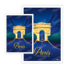 Cartes Postales Paris Champs Elysées | Marcel Travel Posters
