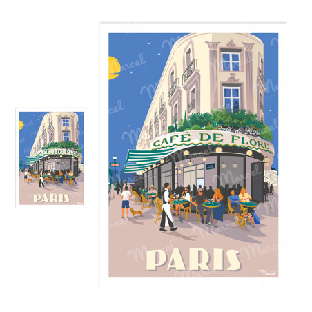 Magnet Paris Boulevard Saint-Germain | Marcel Travel Posters