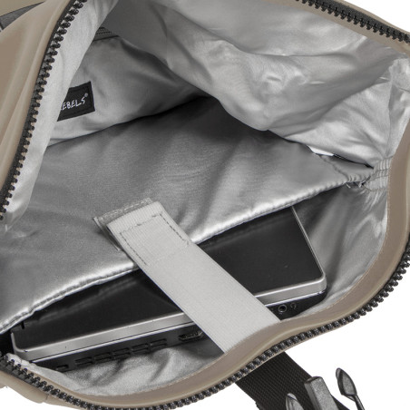 Sac à dos New Rebels Mart New-York Taupe - Poche PC 15,6 pouces