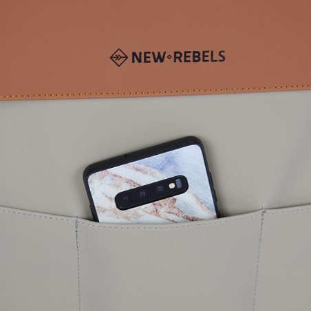 Sac à dos New Rebels Lincoln Fan Rains - Orange - Pochette avant