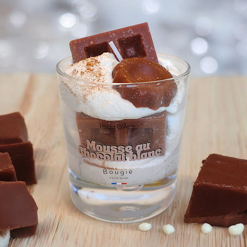 Bougie Gourmande Peau D’Âne - Mousse au chocolat blanc