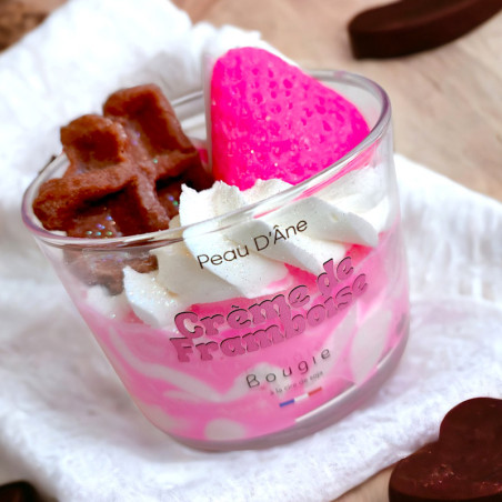 Bougie Peau D’Âne - Crème framboise
