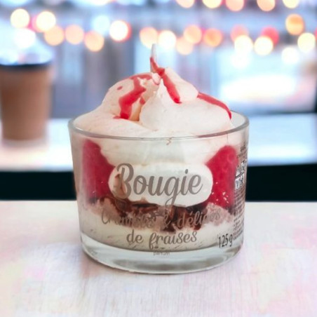 Bougie Peau D’Âne - Crumble & delice de fraises Bougie Peau D’Âne - Crumble & delice de fraises