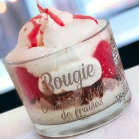 Bougie Peau D’Âne - Crumble au fraises