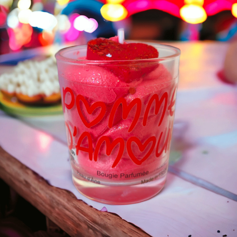 Mini Bougie Peau D’Âne - Pomme d'amour