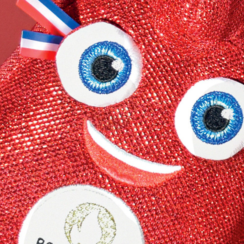 Bonnet Mascotte Phryge Des JO Paris 2024 - Peluche, édition Officielle Doudou Et Compagnie