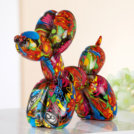Statue Chien Ballon Pop Art - Graffitis