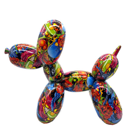 Profil Statue Chien Ballon Pop Art - Graffitis