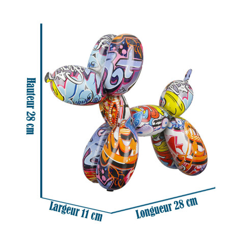 Dimension Profil Statue Chien Ballon Street Art