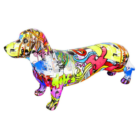 Face Figurine Chien Teckel Street Art - XL 01