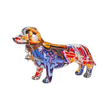 Statue Chien Teckel Street Art - Small 01