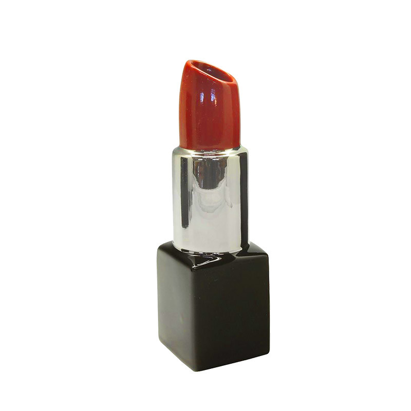 Vase Rouge à Lèvres Milano -Rouge Argent Small
