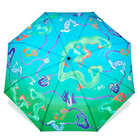 Parapluie Original Duckhead Aqua Fungi - Ouvert