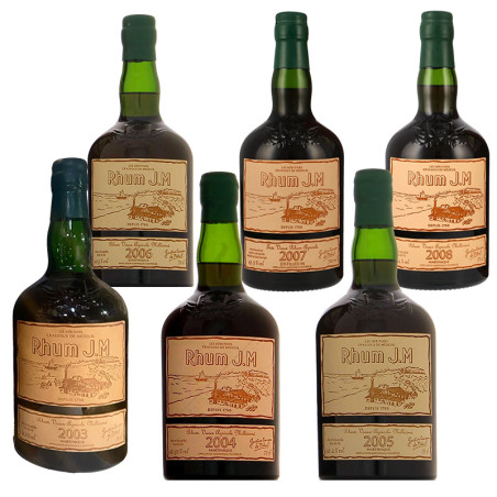 Cave à Rhum JM 15 ans Millésimé - Etiquette Cuir
