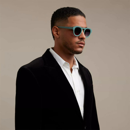 LUNETTES DE SOLEIL RONDES OKKIA ZENO - Ok031 GREEN SAUGE