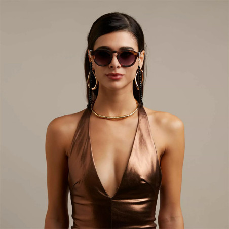 LUNETTES DE SOLEIL RONDES OKKIA ZENO - Ok031 HAVANA