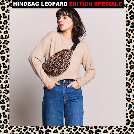 Hindbag Olivia Fourrure Léopard