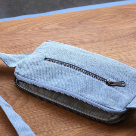 Sac banane Hindbag Harry Denim Bleu