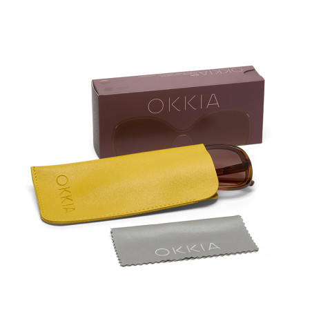 LUNETTES OKKIA ANNA TRANSPARENT VERT - OK019 TGR